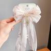 Acessórios de cabelo antigos para crianças Hanfu Headwear Little Girl Hairpin Bow Ribbon Princess Hairpin Side Clip Back Head Acessórios para o cabelo