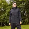 Chamarra Polar Todo en Uno para Hombres y Mujeres, Combinación de Colores, Cortavientos e Impermeable, Chamarra Casual de Montañismo para Mujer con Logo Estampado