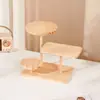 Suporte de Flores Prateleira Escada de Múltiplas Camadas Suporte de Armazenamento Madeira Maciça Armazenamento de Mesa Organizador de Cosméticos Ornamentos Suporte de Ornamentos Blind Box