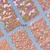 Série rosa laranja claro 3/4/5/6mm [TS32] Bordado francês Contas de PVC Vestido de noiva Costura à mão Acessórios de vestuário