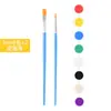 Pigmento para pintar para niños 3ml 5ml seis pigmentos acrílicos simples materiales de pintura DIY para jardín de infantes