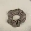 Goma para el Cabello de Satín Multicolor Estilo Francés con Cadena de Diamantes Brillantes, Accesorios para el Cabello Scrunchie Vintage al por Mayor