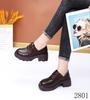 Zapatos Negros de Cuero con Suela Gruesa para Mujer, Piel Genuina, Novedad Otoño, con Cordones, Estilo Británico, Mocasines Versátiles