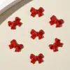 Sin rebabas ni imperfecciones, exquisitos accesorios para uñas con lazo, accesorios de resina con lazo de color tridimensional para niña