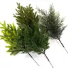Ramas Decorativas de Pino Artificial Simulado Transfronterizas, Adornos de Plantas Verdes Decorativas de Tallo Único, Paisajismo para Interiores de Centros Comerciales, Accesorios para Arreglos Florales de Árbol de Navidad