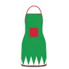 Nuevo Delantal Navideño Transfronterizo, Impermeable y a Prueba de Aceite, Delantal Decorativo Navideño Creativo y Original, Venta al por Mayor a partir de una Pieza
