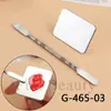 Paleta de Maquiagem de Aço Inoxidável Transfronteiriça Full Beauty Ferramenta de Manicure Paleta de Base Líquida Paleta Bastão