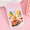 Pegatinas 5D tridimensionales con relieve para niñas, dibujos animados infantiles, autoadhesivas, impermeables, decoración DIY para funda de teléfono, patrones pequeños