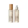 Botella de vidrio beige de hombro plano, botella de spray vacía de 100 ml, botella de loción de agua de esencia, en stock para venta al por mayor, entrega rápida de muestras