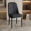 Cadeira de Jantar para Uso Doméstico, Cadeira com Encosto, Cadeira de Lazer para Cafeteria Hotel, Cadeira Simples Moderna de Ferro Forjado para Maquiagem, Banqueta de Luxo Leve