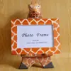 Talla de madera creativa, marco de fotos, animales, manualidades, decoración del hogar, decoración, turismo, regalos de vacaciones