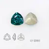 Cristales Dongzhou Triangulares 7mm Coloridos con Base Puntiaguda para Uñas Rhinestones Pequeña Cabeza de Tigre Forma Triangular Rhinestones Accesorios para Uñas DIY