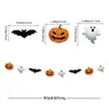 2025 Festival dos Fantasmas de Halloween Bandeira Decorativa Temática Bar Layout de Shopping Center Banner de Desenho Animado Cordão de Flores Venda por Atacado Personalização