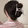 Pinza para el pelo con lazo dulce y femenino, tamaño grande, accesorio para el pelo de alta gama y exquisito, nuevo modelo 2026, adorno para el pelo con pinza de tiburón para la parte trasera de la cabeza