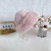 Sombrero de pescador de visón sintético para mujer, gorro mongol grueso y cálido, de felpa, de princesa, de cabeza grande, para otoño e invierno, nuevo