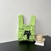 Bolso de Punto con Sentido Avanzado Nuevo Bolso de Muñeca de Dibujos Animados Bolso de Vacaciones Bolso de Mano Nicho Versátil Bolso de Mano Bolsa de Regalo