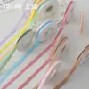 Shangjin Cinta de Color Sólido Mate de 1.0 cm Cinta de Algodón Cinta de Poliéster Cinta para Ramo de Flores Caja de Regalo Cinta para Atar Cinta de Satén Floral DIY