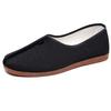 Zapatos de Tela de Pekín Antiguos para Hombre de Mediana Edad y Ancianos Estilo Étnico Zapatos Slip-on para Ancianos Cómodos Zapatos de Monje Resistentes al Desgaste Zapatos de Res para Papá
