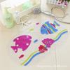 Alfombra Antideslizante para Baño de Peces de Aguas Profundas, Felpudo para Baño y Ducha, Alfombra de Baño de Dibujos Animados para Niños con Ventosa