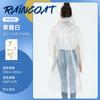 Impermeable desechable largo de cuerpo entero para viajes al aire libre para niños y adultos, impermeable portátil con tarjeta de lluvia gruesa.