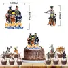 Topo de Bolo de Aniversário Festa Festa Decoração Pequeno Bolo Sobremesa Decoração Vários Temas Festa Palito de Dente Fábrica Atacado
