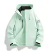 Chaqueta de Invierno 3 en 1 para Mujer Luotuo con Forro Polar Desmontable, Abrigo Impermeable y Transpirable para Senderismo al Aire Libre
