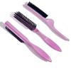 Peine de pelo de nailon peine de tres filas peine de cola puntiaguda peine rizador esponjoso forma de peine de cola puntiaguda cerrada peine de cola puntiaguda especial para el cabello Yiwu