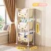 Estantería para almacenar juguetes infantiles, carrito de snacks multicapa, estante para guardar mochilas, estantería para libros ilustrados de uso doméstico, estante móvil