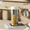 Taza Termo Lirio de los Valles Nuevo Estilo Taza de Café para Chicas de Aspecto Sofisticado Gran Capacidad Acero Inoxidable 316 Vaso para Agua con Pajita
