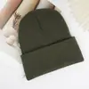 Gorro de Punto de Color Sólido sin Visera para Invierno, Gorro de Moda Casual Versátil, Gorro Cálido para Deportes al Aire Libre y Ciclismo para Hombres y Mujeres