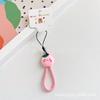 Fábrica mancha fruta bonito flor série telefone móvel cordão de nylon. Celular tocar curto corda spot atacado