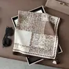 Bufanda Cuadrada Pequeña con Borlas y Estampado de Ponis de Nuevo Estilo, Bufanda de Cuello con Borlas de Moda, Bufanda Delgada para Mujer