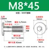 Tornillos Antiaflojamiento de Acero Inoxidable 304 con Cabeza Plana Hexagonal de Cabeza Delgada, Tornillos Antiaflojamiento cm, Tornillos de Rosca Parcial