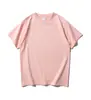 Camiseta Unisex de Manga Corta, Cuello Redondo, Color Sólido, Hombro Caído, Ajuste Holgado, Gruesa, No Transparente, Algodón Peinado, Peso Pesado, Alta Calidad, Versátil