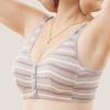 Fivela frontal Mom Underwear Mulheres de meia-idade e idosas Estilo colete Peito grande Sem anel de aço Forro de algodão puro Fat Mom Plus Size Fino
