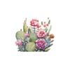 Comercio exterior romántico flor tropical cactus habitación infantil dormitorio decoración del hogar pegatina de interruptor pegatina de pared venta al por mayor