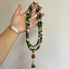 Dunhuang pregunta Tian Duo Bao degradado arcoíris meteorización pulsera cuentas de Buda raíz de Bodhi blanca pulsera de loto cuentas de mano Bodhi joyería