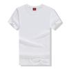 Camiseta masculina de algodão puro tingido com manga curta, branca pura, gola redonda, pintada à mão, atividade faça você mesmo, roupas de classe, propaganda, camisa cultural, logotipo de atacado
