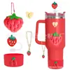 Accesorios Decorativos Stanley Correa de Mano de Cuerda Trenzada Estuche para Labial Llavero Duende Briqueta Funda de Silicona Antideslizante para Taza