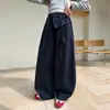 Pantalones para niñas de secundaria, nuevo estilo otoño 2026, pantalones de algodón lavado tipo guadaña para niñas, pantalones de trabajo de otoño para niños, modernos