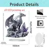 Nuevo Producto Creativo Transfronterizo: Encantadores Adornos Acrílicos 2D de Familia Elefante Blanco para Escritorio, Hogar y Decoración de Sala de Estar Manualidades