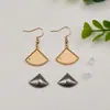 Joias Yingyi DIY Base Gancho de Orelha de Trevo de Quatro Folhas Coração Songjin com Tampa Brinco Patchwork Artesanal Materiais Acessórios