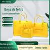 Nova saco de feltro tote de grande capacidade empresa saco de presente promocional imprimível LOGO saco de feltro tote