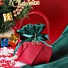 Bolsa de Couro Maçã de Natal Bolsa de Presente Bolsa de Veludo Véspera de Natal Sacola de Doces e Presentes Caixa de Presente Fruta Ping an