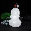 Xinjiang Golden Jade pingente de jade branco Guanyin Jade marca Lotus garrafa pura Guanyin pingente Jade pingente de jade atacado