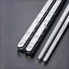 Palillos de Acero Inoxidable 304 de Alta Calidad para el Hogar, de Grado Alimenticio, Metálicos Antideslizantes, Resistentes a Altas Temperaturas, Antimoho, Antibacterianos