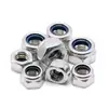 Acero Inoxidable 316/201/304 Tuerca Hexagonal de Nylon/Antiaflojante/Perno Din985/Tuerca de Seguridad Galvanizada