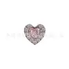 Pendientes de Titanio F136 con Forma de Corazón y Circonitas Multicolor, Clavo de Labio de Corazón, Joyería para Piercing Corporal de Aleación de Titanio G23, Clavo de Hélice