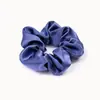 Goma para el pelo estilo celebridad, scrunchie de satén con cristal de color liso, accesorio elástico para el pelo transfronterizo europeo y americano