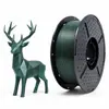 Filamento PLA Verde Galáxia 1,75mm Acabamento Brilhante Cintilante, 1kg